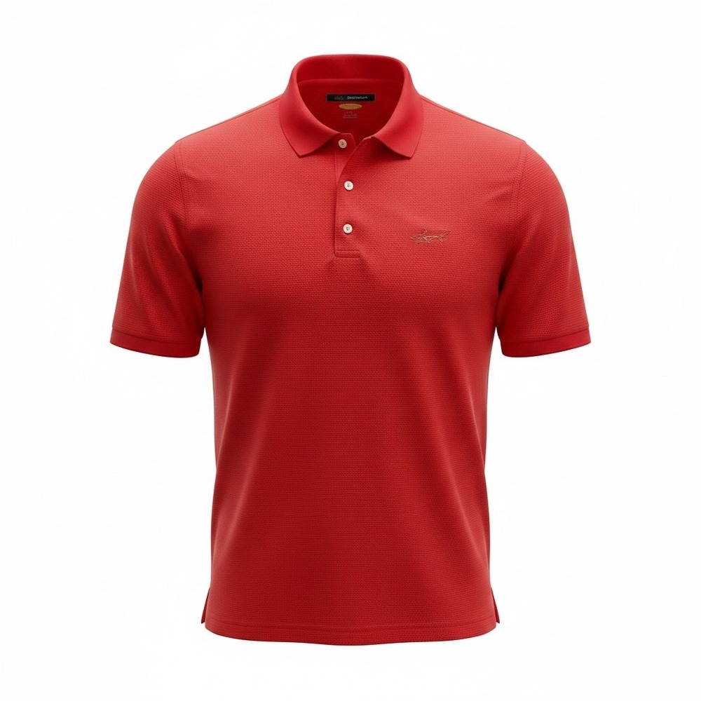 Greg Norman Play Dry Mens‎ XL Red Short Sleeve Performance Golf Polo Shirt